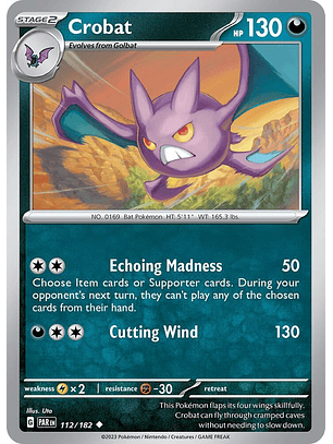 Crobat - 112/182 - Uncommon - PAR
