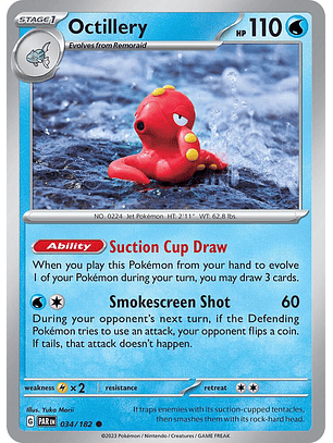 Octillery - 034/182 - Common - Par