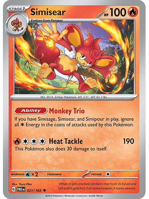 Simisear - 021/182 - Uncommon - Par