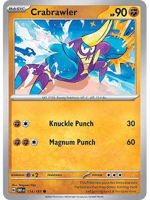 Crabrawler - 114/197 - Common - Obf