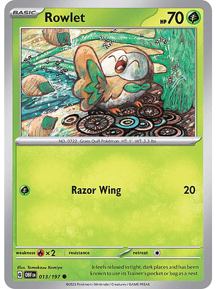 Rowlet - 013/197 - Common - Obf