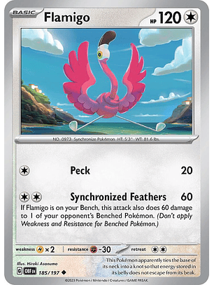 Flamigo - 185/197 - Uncommon - Obf