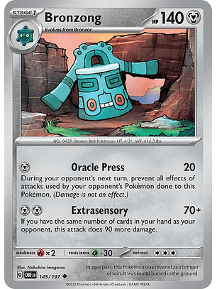 Bronzong - 145/197 - Uncommon - Obf