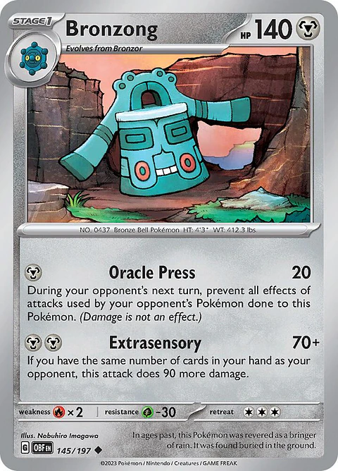 Bronzong - 145/197 - Uncommon - Obf