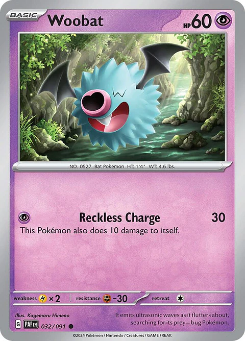 Woobat - 032/091 - Common - Paf