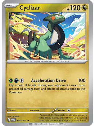 Cyclizar - 070/091 - Rare - paf