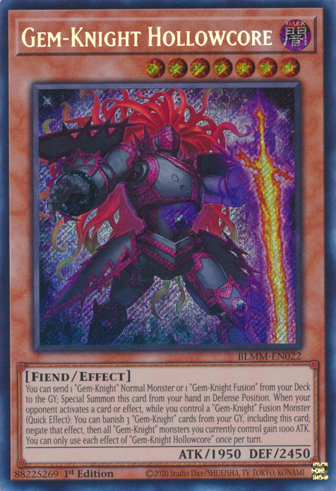 Gem-Knight Hollowcore - BLMM-EN022 - Secret Rare  1