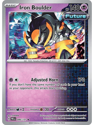 Iron Boulder - 046/131 - Holo Rare - PRE