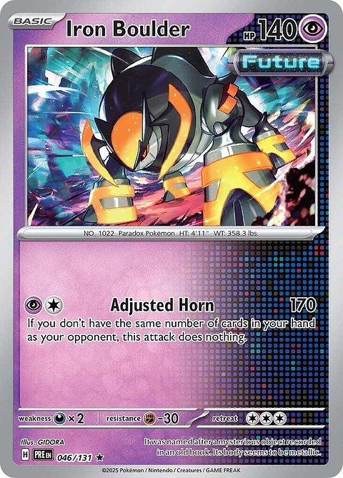 Iron Boulder - 046/131 - Holo Rare - PRE