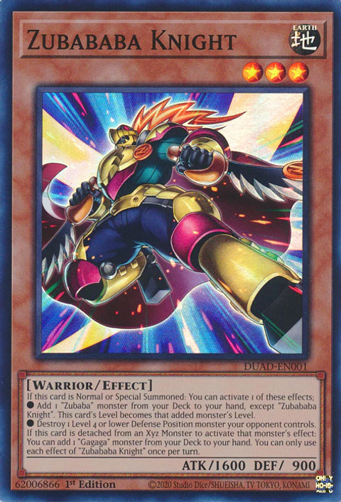 Zubababa Knight - DUAD-EN001 - Super Rare 