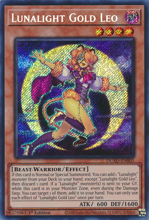 Lunalight Gold Leo - DUAD-EN005 - Secret Rare 