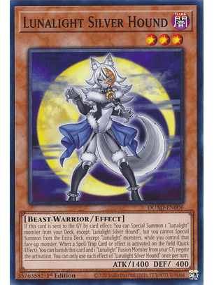 Lunalight Silver Hound - DUAD-EN006 - Common 