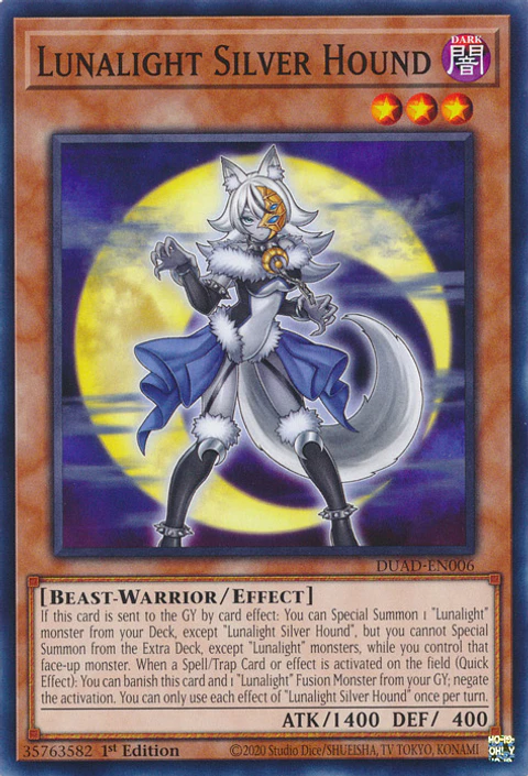 Lunalight Silver Hound - DUAD-EN006 - Common 
