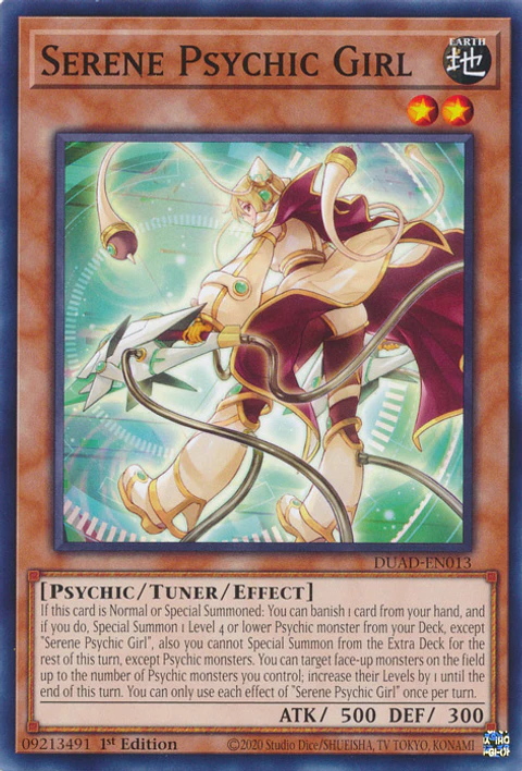 Serene Psychic Girl - DUAD-EN013 - Common 