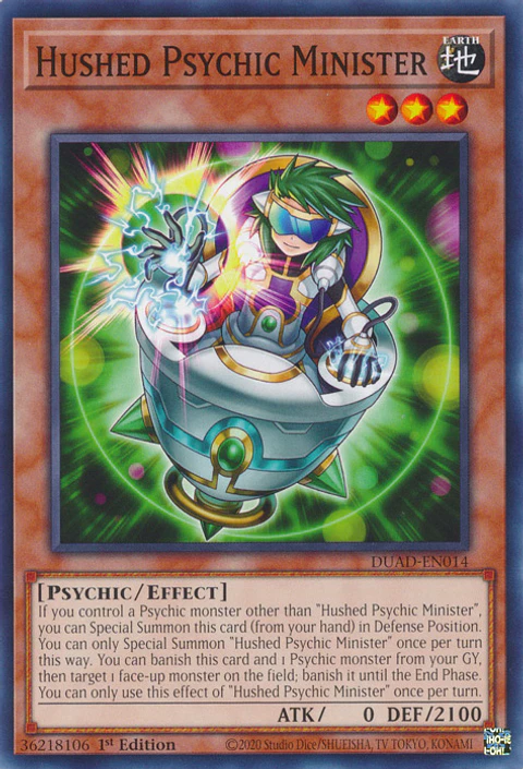 Hushed Psychic Minister - DUAD-EN014 - Common 