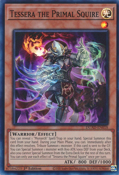Tessera the Primal Squire - DUAD-EN018 - Super Rare