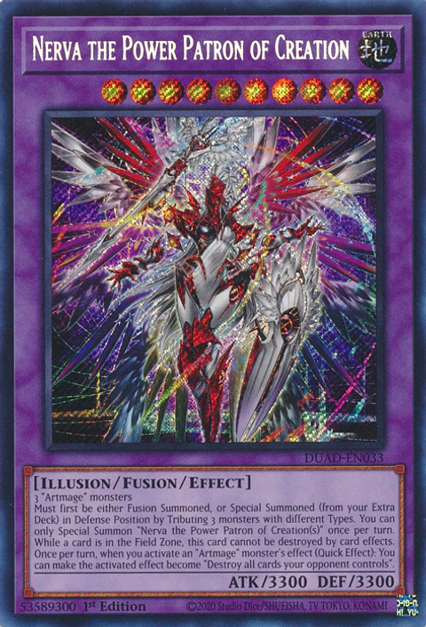 Nerva the Power Patron of Creation - DUAD-EN033 - Secret Rare 