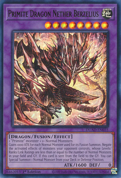 Primite Dragon Nether Berzelius - DUAD-EN035 - Ultra Rare 