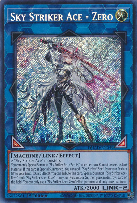 Sky Striker Ace - Zero - DUAD-EN049 - Secret Rare 