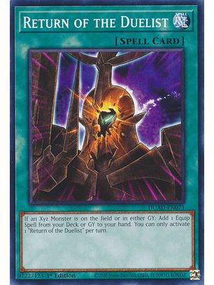 Return of the Duelist - DUAD-EN071 - Common 