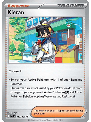 Kieran - 113/131 - Uncommon - PRE 