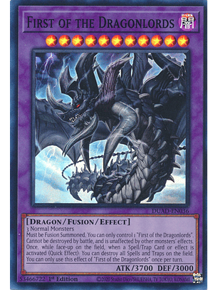 First of the Dragonlords - DUAD-EN036 - Super Rare 