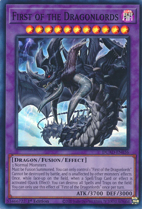 First of the Dragonlords - DUAD-EN036 - Super Rare 