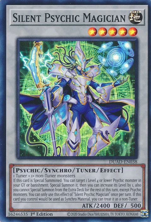 Silent Psychic Magician - DUAD-EN038 - Super Rare 
