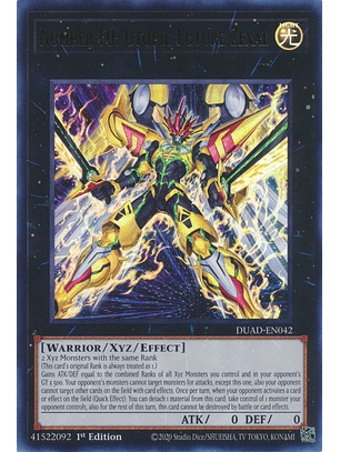 Number F0: Utopic Future Zexal - DUAD-EN042 - Ultra Rare 