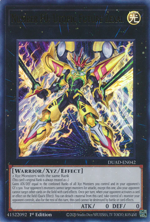 Number F0: Utopic Future Zexal - DUAD-EN042 - Ultra Rare 