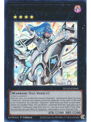 Argostars - Adventurous Arion - DUAD-EN045 - Ultra Rare 