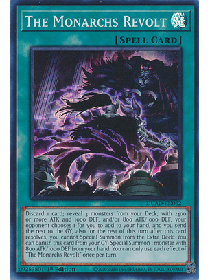 The Monarchs Revolt - DUAD-EN062 - Super Rare
