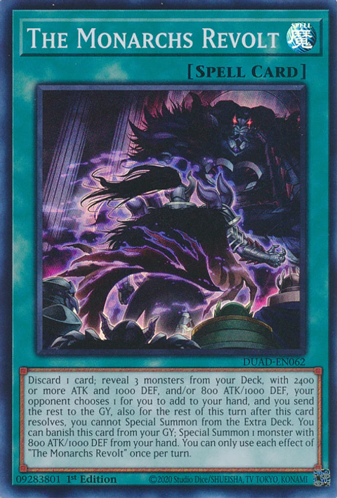 The Monarchs Revolt - DUAD-EN062 - Super Rare