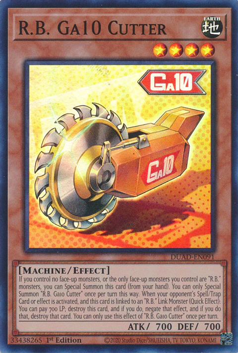 R.B. Ga10 Cutter - DUAD-EN091 - Super Rare 