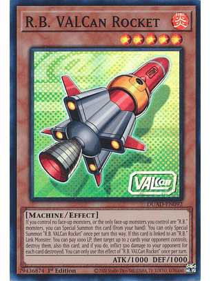 R.B. VALCan Rocket - DUAD-EN092 - Super Rare 