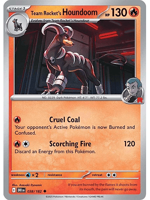 Team Rocket's Houndoom - 038/182 - Uncommon - DRI