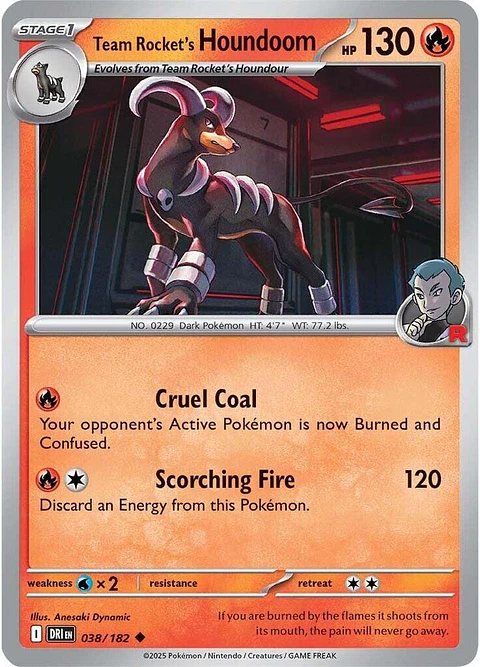 Team Rocket's Houndoom - 038/182 - Uncommon - DRI