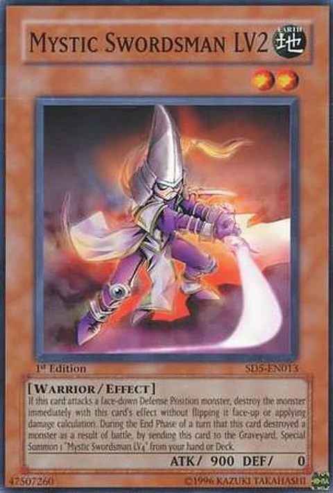 Mystic Swordsman LV2 - SD5-EN013 - Common 