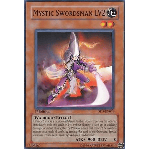 Mystic Swordsman LV2 - SD5-EN013 - Common 