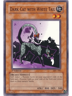 Dark Cat with White Tail - MFC-083 - Common