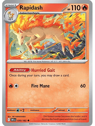 Rapidash - 030/182 - Uncommon - DRI 
