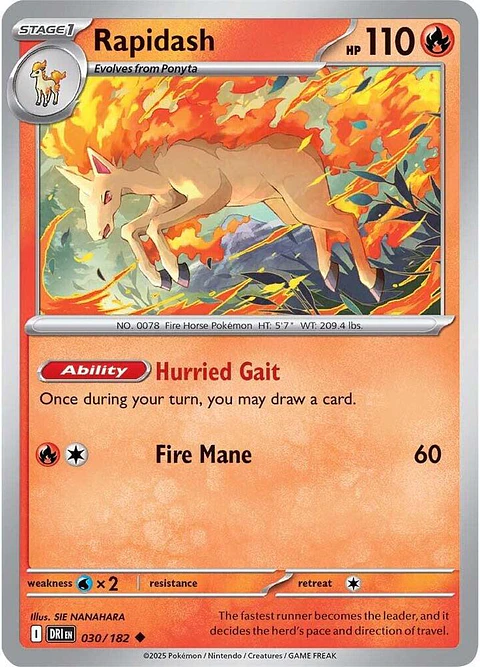 Rapidash - 030/182 - Uncommon - DRI 