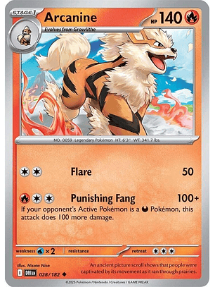 Arcanine - 028/182 - Uncommon - DRI 