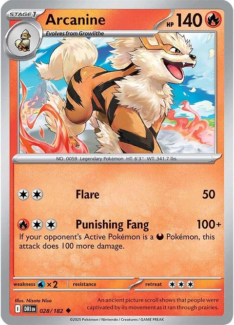 Arcanine - 028/182 - Uncommon - DRI 