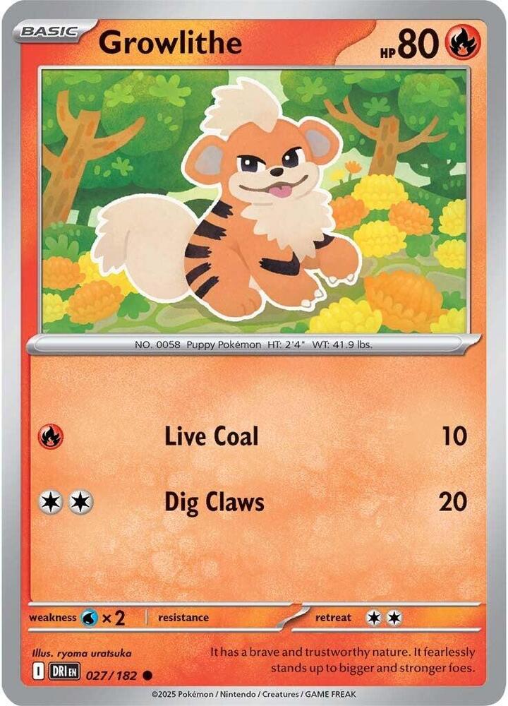 Growlithe - 027/182 - Common - DRI  1