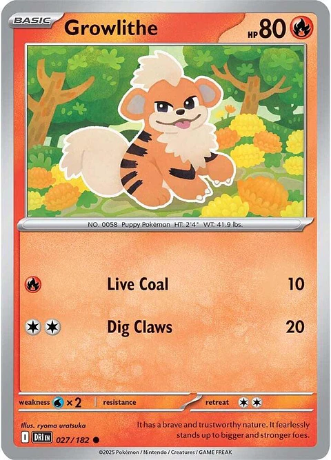 Growlithe - 027/182 - Common - DRI 