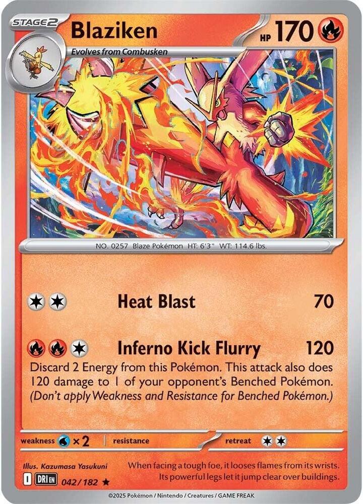 Blaziken - 042/182 - Holo Rare - DRI  1