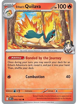 Ethan's Quilava - 033/182 - Common - DRI 