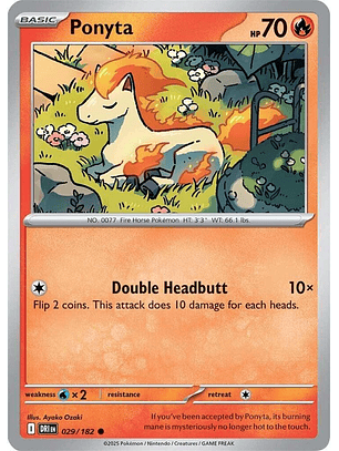 Ponyta - 029/182 - Common - DRI 