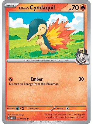 Ethan's Cyndaquil - 032/182 - Common - DRI 